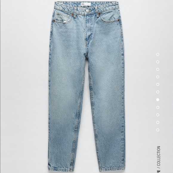 Zara Mom Fit Jeans (Light Blue) - Picture 1 of 4